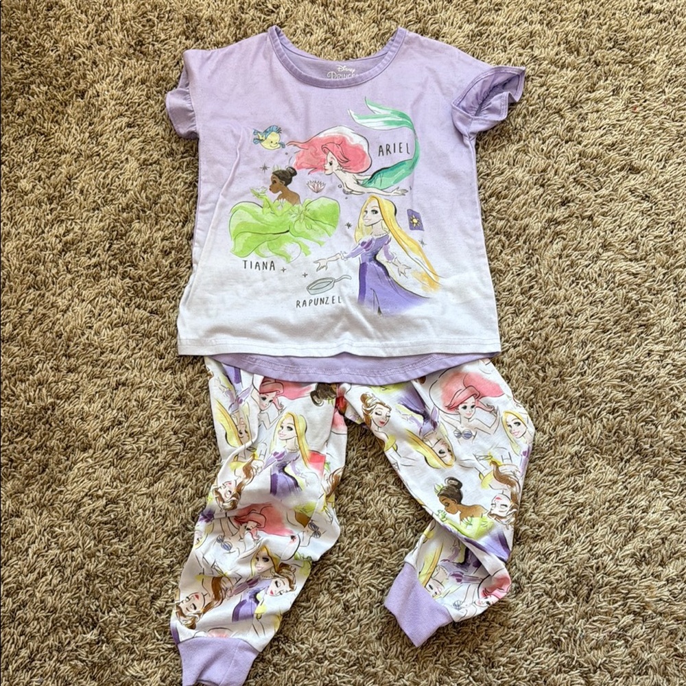 Disney Purple Pajama Sets Whimsical Cartoon Designs